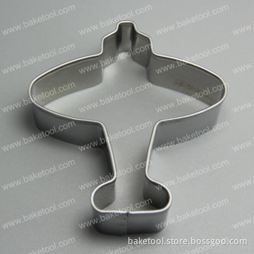 Food Grade Stainless Steel Airplane Shape Cookie Cutter Metal Cookie Mold